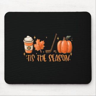 Tis The Season Hockey Latte Leaves Hello Pumpkin H Mouse Mat