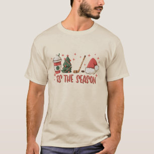 Tis The Season Hockey Winter Sports Holiday T-Shirt
