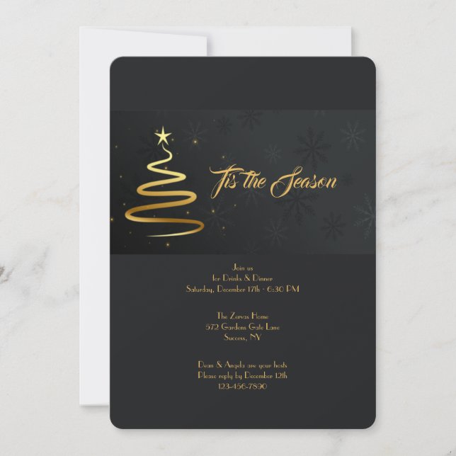 Tis the Season Holiday Invitation (Front)