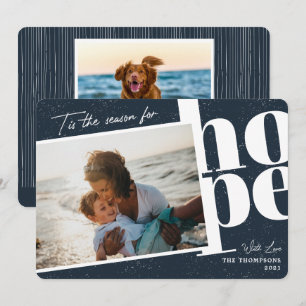 Tis the Season Hope Photo Holiday Card