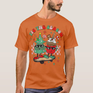 tis the season hot cocoa santa claus retro christm T-Shirt