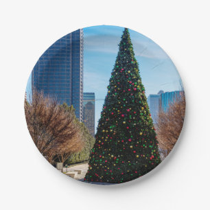 Tis The Season In Dallas Paper Plate