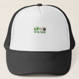 Tis The Season Latte Patricks Day Baseball Trucker Hat