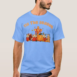 Tis The Season Latte Pumpkin Spice Leaf Fall Than T-Shirt