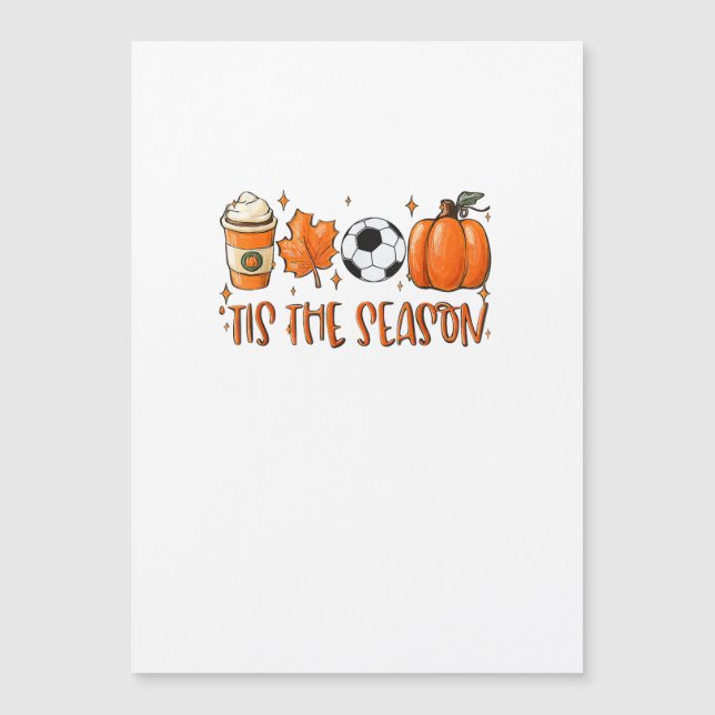 Tis The Season Leaf Latte Autumn Football (Front)