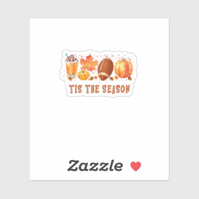 Tis The Season Leopard Football Halloween Fall (Sheet)