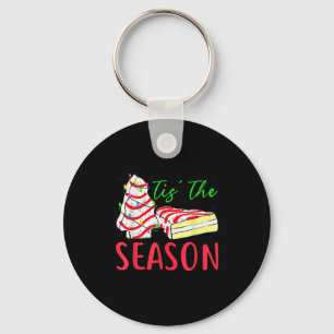 Tis The Season Little-debbie Christmas Tree Cake H Key Ring