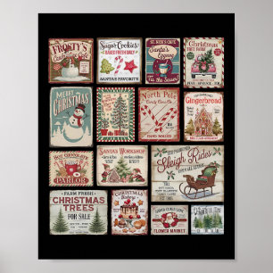 Tis The Season Merry Christmas Holiday Xmas Family Poster