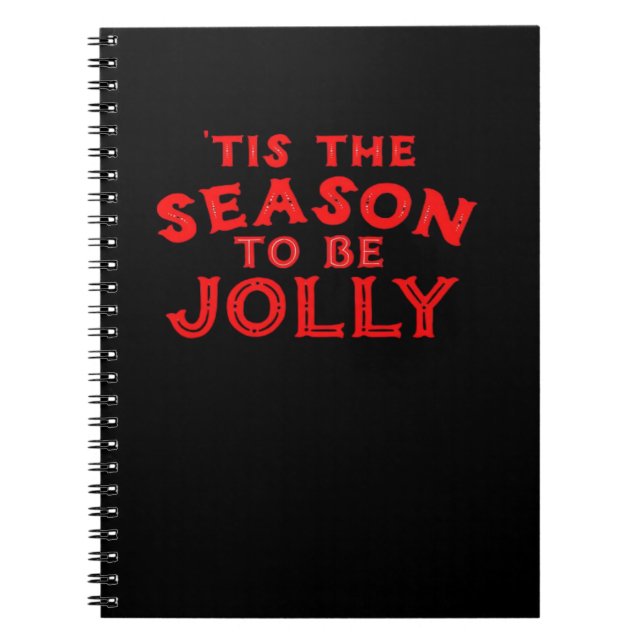 Tis The Season Merry Christmas Notebook (Front)