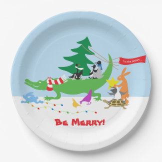Tis the Season Merry Paper Plates