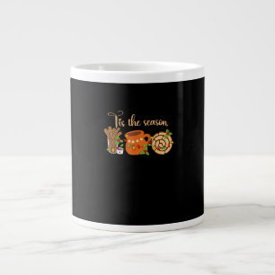 Tis The Season Mexican Christmas Cafecito Pan Dulc Large Coffee Mug
