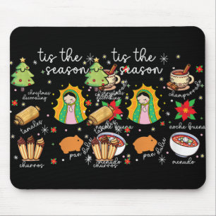Tis The Season Mexican Christmas Feliz Navidad Xma Mouse Mat
