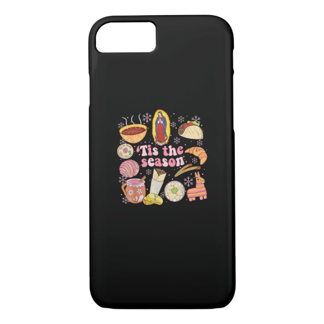 Tis The Season Mexican Christmas Holiday Case-Mate iPhone Case (Back)