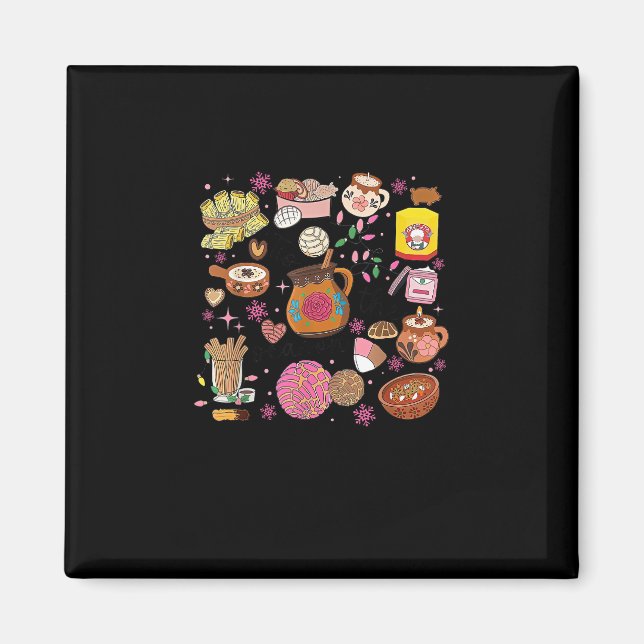 Tis The Season Mexican Christmas Tree Tamales Pan  Magnet (Front)