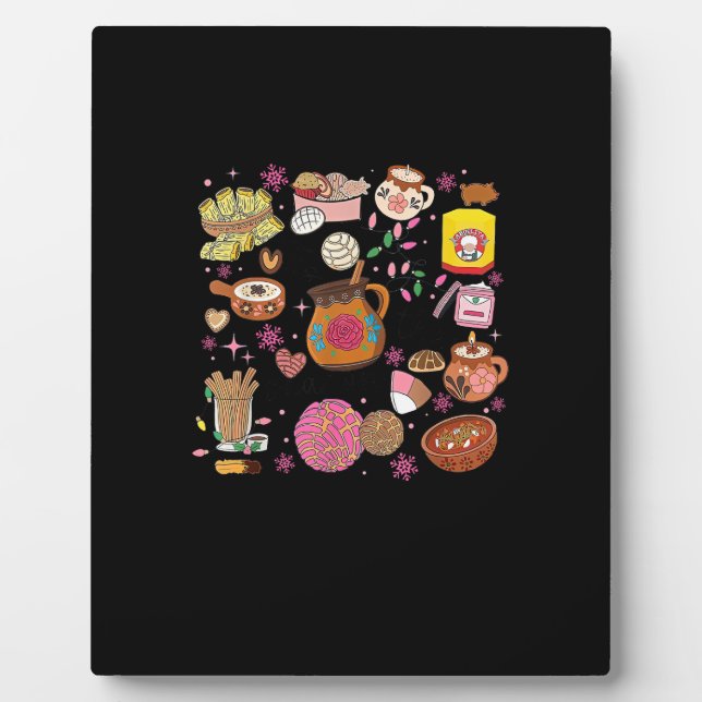 Tis The Season Mexican Christmas Tree Tamales Pan  Plaque (Front)