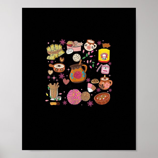 Tis The Season Mexican Christmas Tree Tamales Pan  Poster (Front)