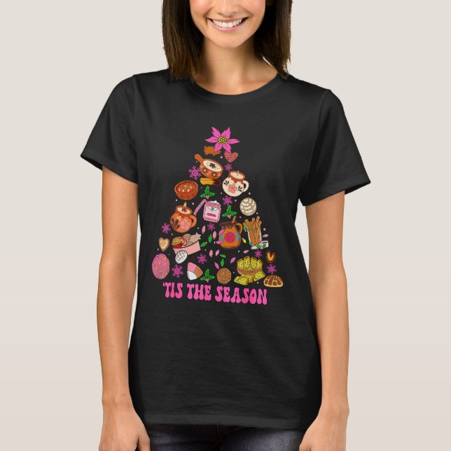 Tis The Season Mexican Christmas Tree Tamales Pan  T-Shirt (Front)