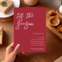 Tis The Season Minimalist Modern Christmas Party