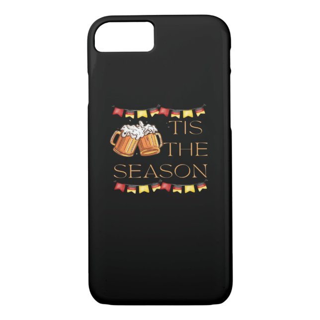 Tis The Season Oktoberfest Fun Beer Festival Fall  Case-Mate iPhone Case (Back)