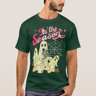 Tis' the Season Pumpkin Boo 60s 70s Hippie Hallowe T-Shirt