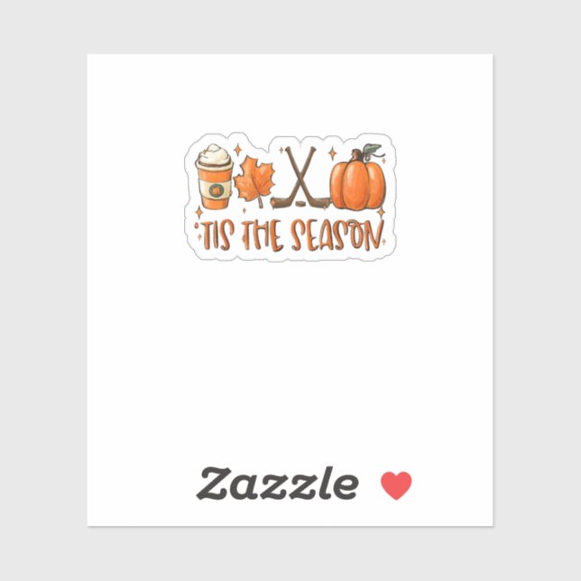 Tis The Season Pumpkin Latte Fall Leaves Thanksgiv (Sheet)