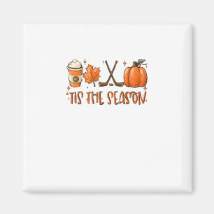 Tis The Season Pumpkin Latte Fall Leaves Thanksgiv Magnet