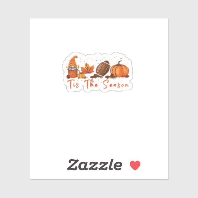 Tis The Season Pumpkin Leaf Latte Fall Thanksgivin (Sheet)