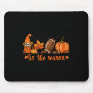 Tis The Season Pumpkin Leaf Latte Fall Thanksgivin Mouse Mat