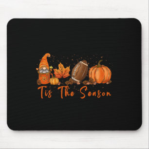 Tis The Season Pumpkin Leaf Latte Fall Thanksgivin Mouse Mat