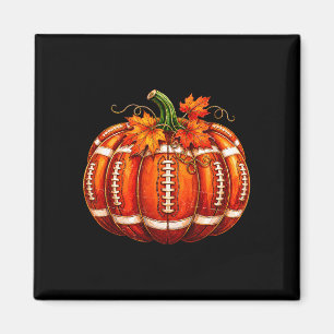 Tis the season pumpkin spice american football magnet
