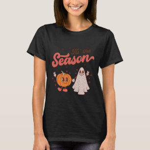 Tis The Season Pumpkin  Spice Fall Autumn Boo Hall T-Shirt