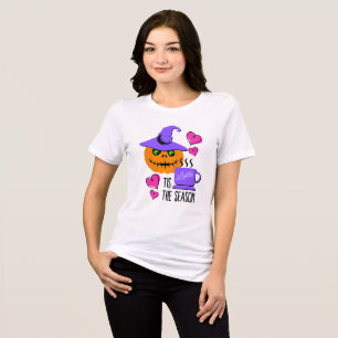 Tis the Season Pumpkin Spice Halloween T-Shirt Tri-Blend Shirt