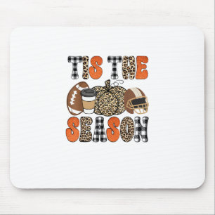 Tis The Season Pumpkin Thanksgiving Football Funny Mouse Mat