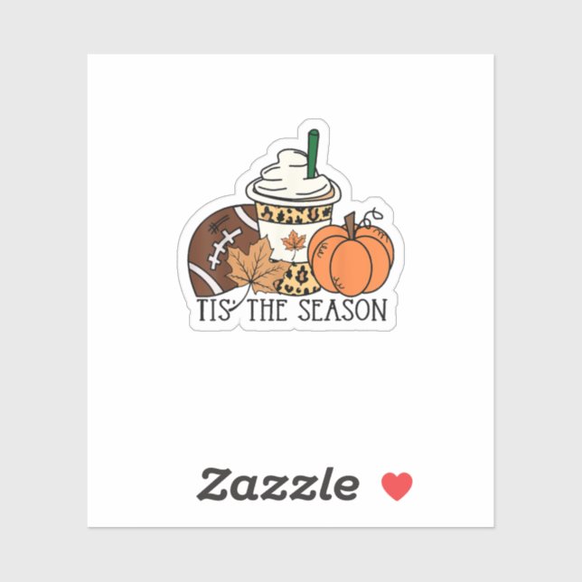 Tis The Season Pumpkin Thanksgiving Football Minim (Sheet)