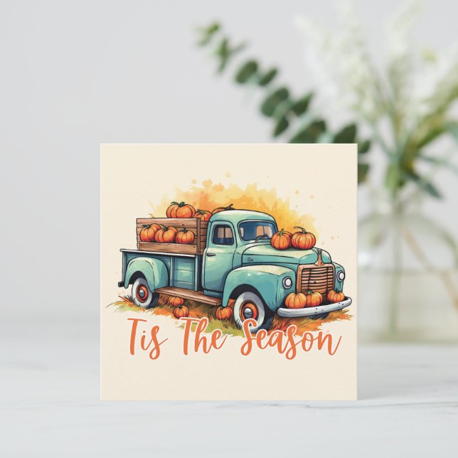 'Tis The Season Pumpkin Truck (Standing Front)