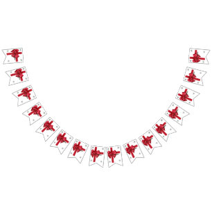 Tis The Season Red Bunting Banner