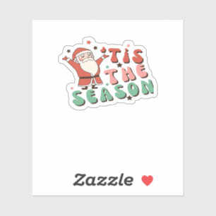 Tis The Season Retro Christmas Santa