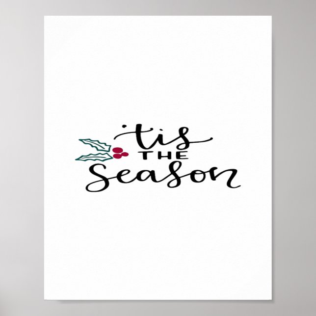 Tis The Season Retro Classic Design Poster (Front)