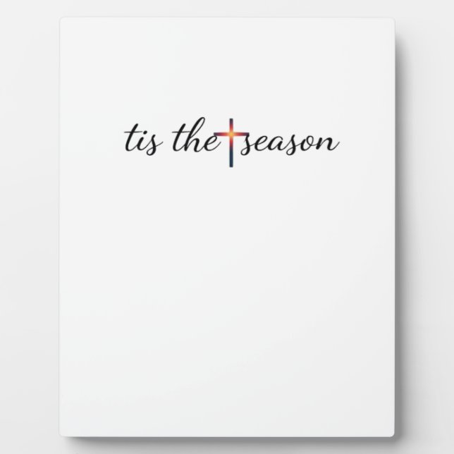 Tis The Season Retro Classic Plaque (Front)