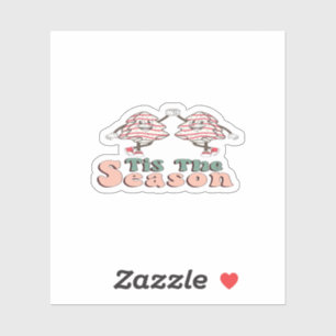 Tis The Season Retro Groovy Christmas Vintage Chri