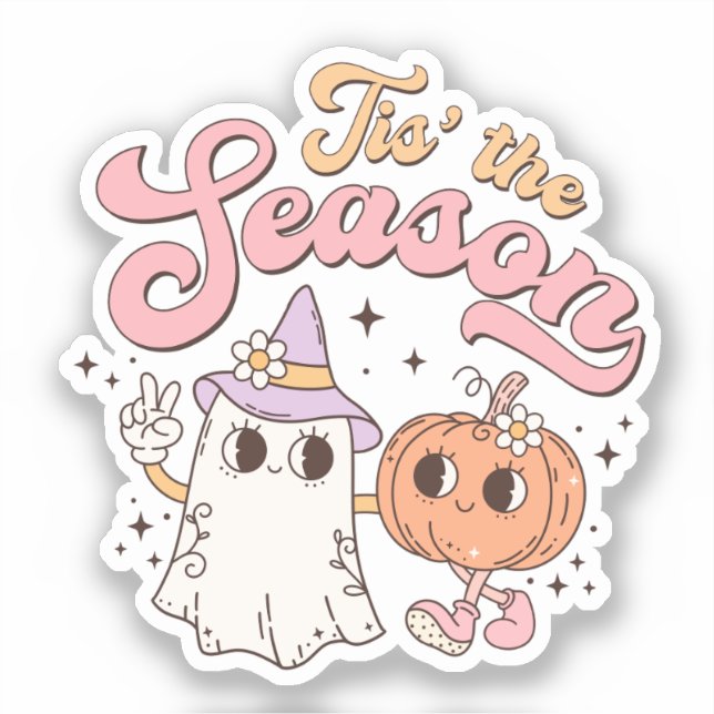 Tis the Season Retro Groovy Halloween (Front)