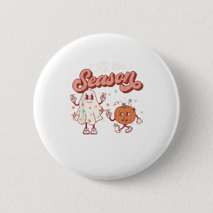 Tis The Season Retro Halloween Party Funny Graphic 6 Cm Round Badge