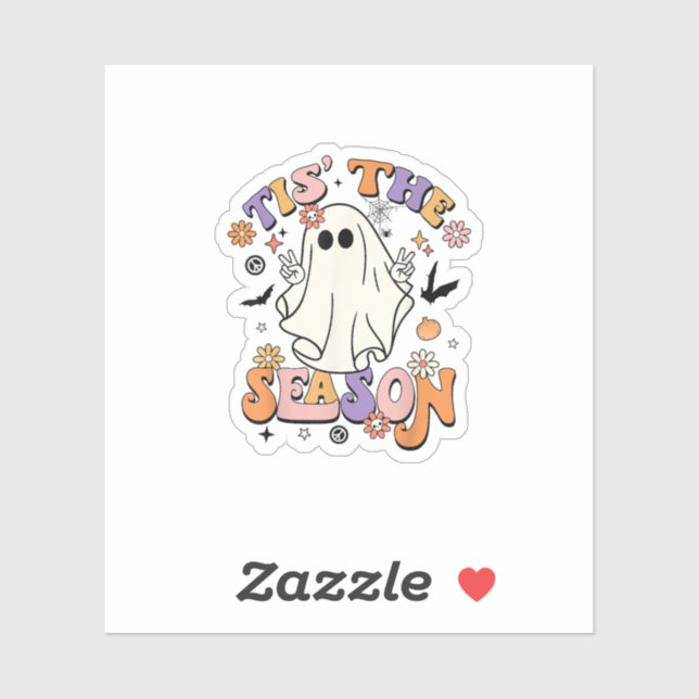 Tis The Season Retro Halloween Party Funny Minimal (Sheet)