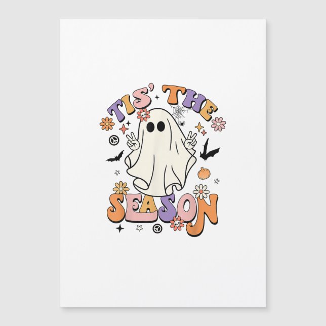 Tis The Season Retro Halloween Party Funny Minimal (Front)