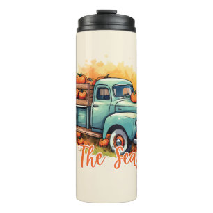 'Tis The Season – Rustic Truck with Pumpkins Thermal Tumbler