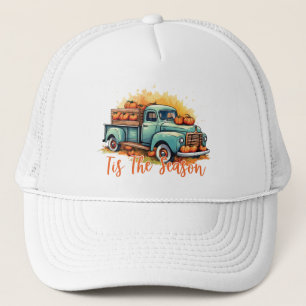 'Tis The Season – Rustic Truck with Pumpkins Trucker Hat