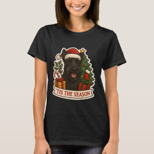 Tis The Season Scottish Terrier Dog Merry Christma T-Shirt