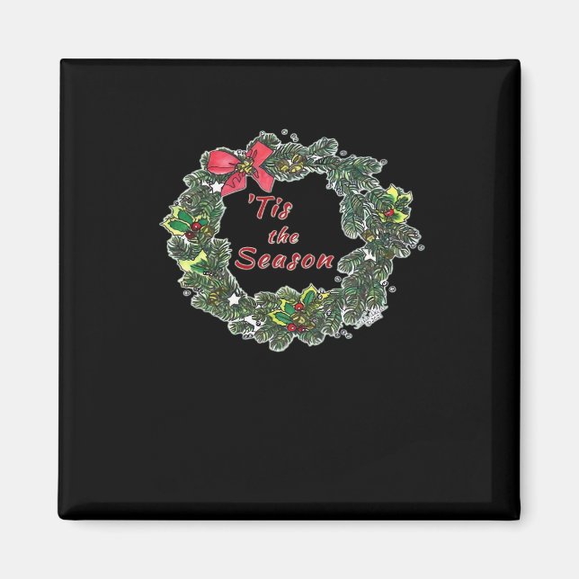 Tis The Season Shadowed Magnet (Front)