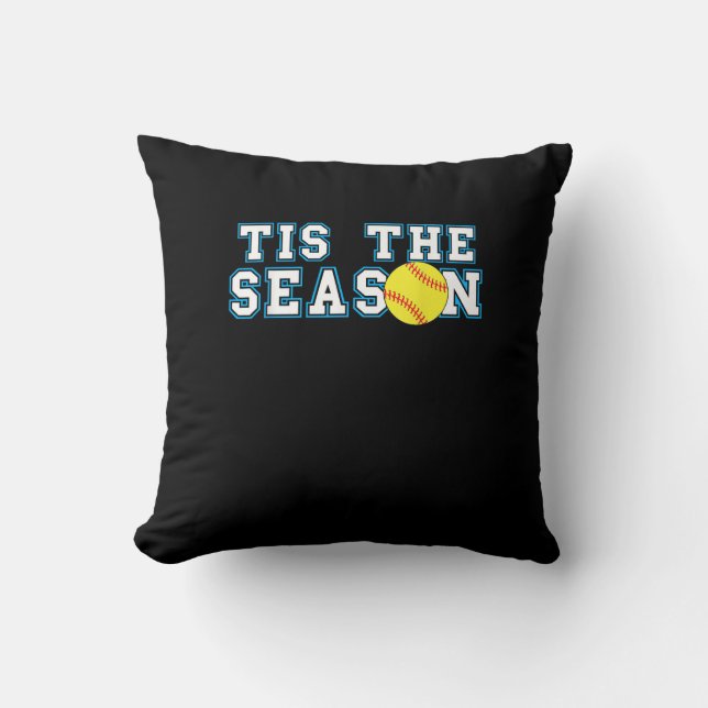 Tis The Season Softball Coach Creative Casual Cushion (Front)