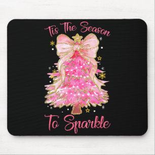 Tis The Season Sparkle Christmas Tree Xmas Women G Mouse Mat